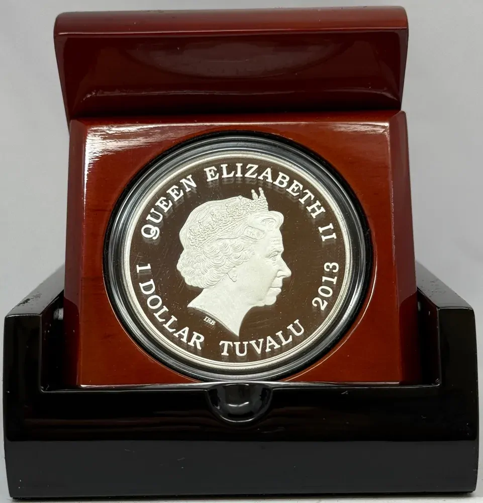 Tuvalu 2013 Silver 1 Dollar Proof - Yellow-Bellied Sea Snake product image