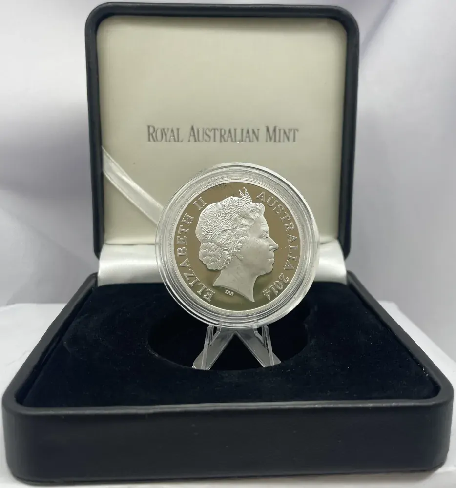 2014 Silver 1 Dollar Proof Australian Saltwater Crocodiles - Graham product image