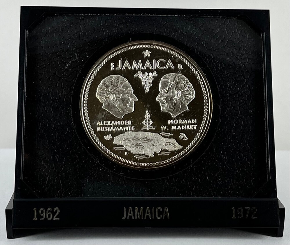 Jamaica 1972 Silver 10 Dollar Proof KM# 60  product image