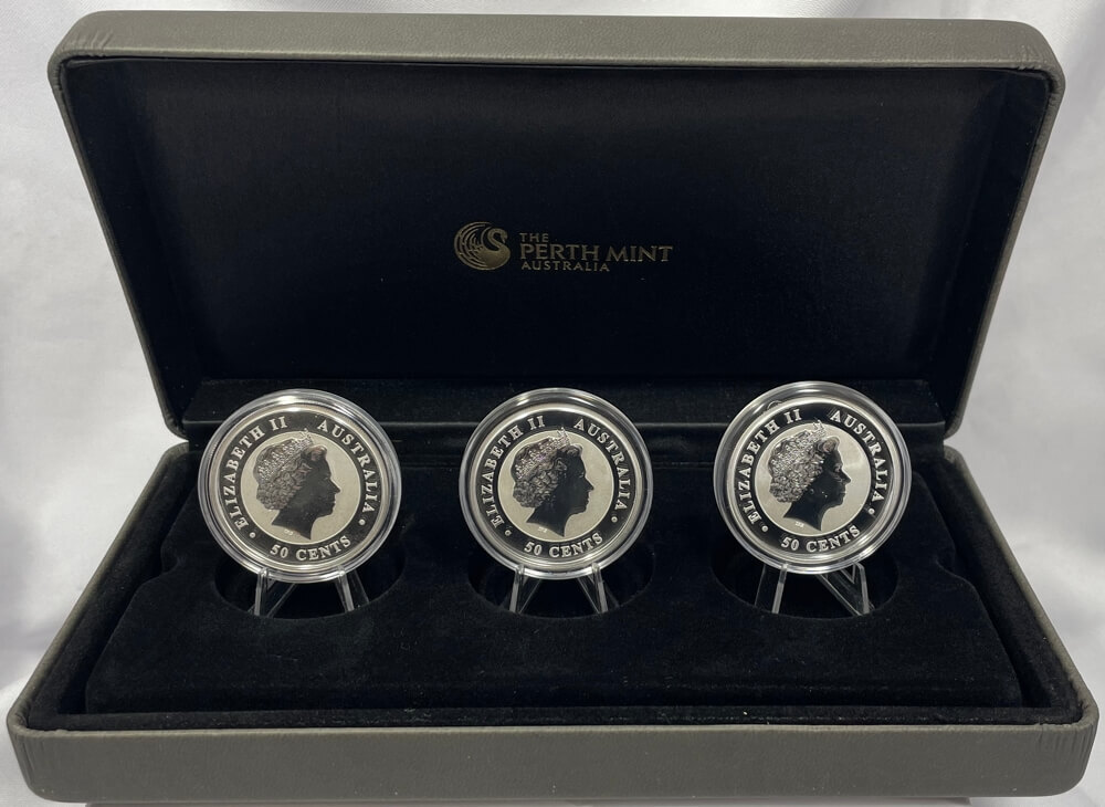 2013 Silver 1/2oz Proof 3 Coin Set Outback Coloured Coin Collection product image