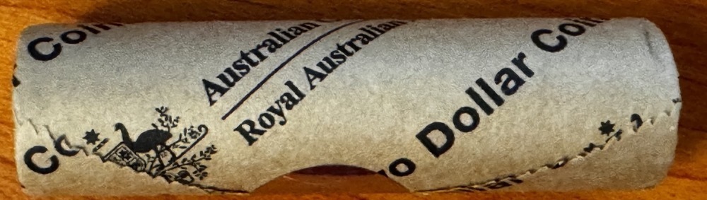 2022 Coloured 2 Dollar Mint Roll Honey Bee Heads / Tails product image