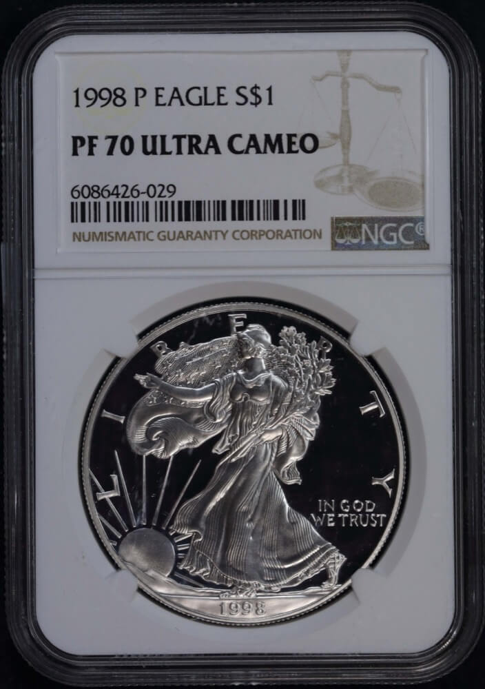 United States 1998 P Silver 1oz Eagle NGC PF70 product image