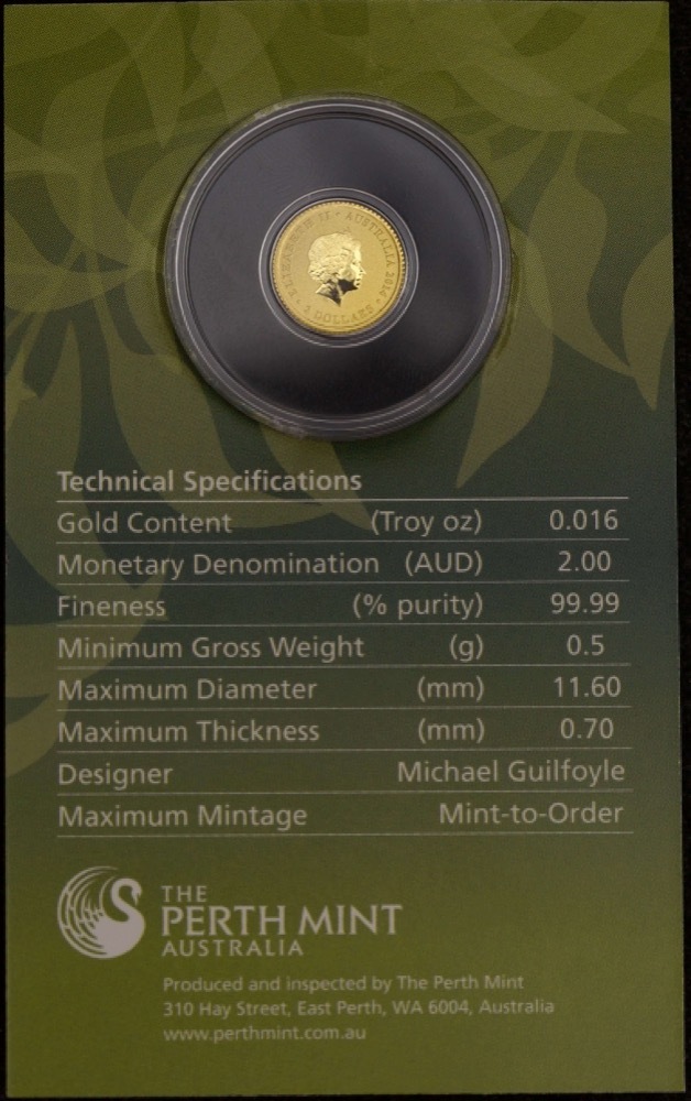 2014 Gold Half Gram  Coin Mini Koala product image