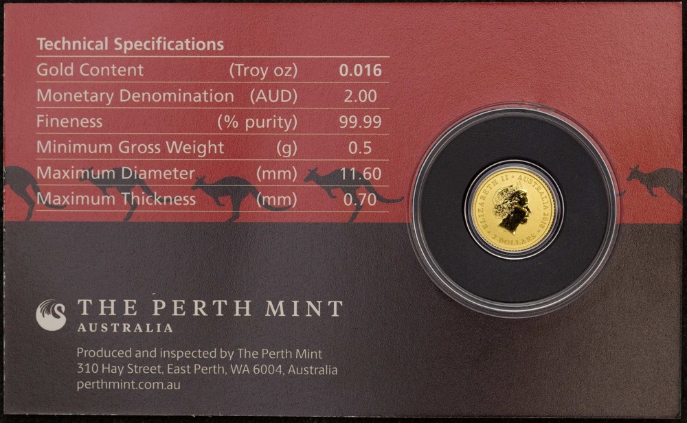 2018 Gold Half Gram  Coin Mini Kangaroo product image
