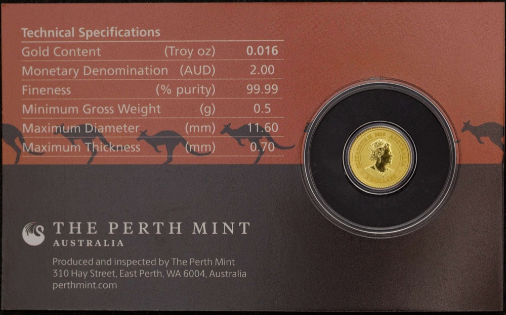 2019 Gold Half Gram Coin Mini Kangaroo product image