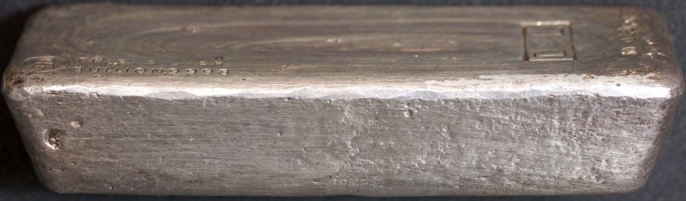 Vintage Harringtons / DCL 50 ozt Cast Silver Ingot 99.98% product image