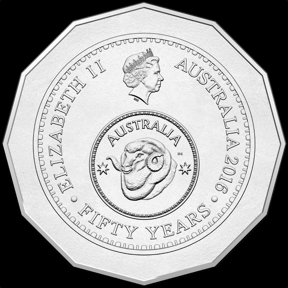 2016 50c Mint Bag of 20 Coins Uncirculated Changeover product image