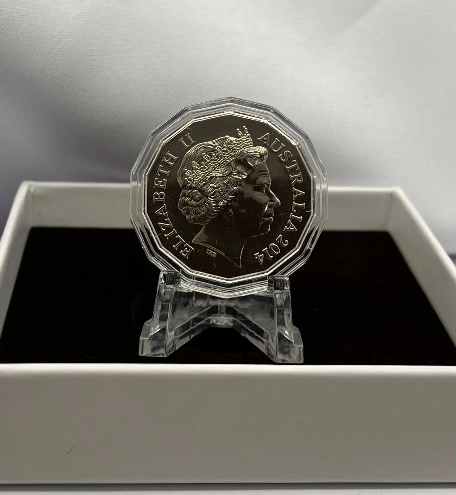 2014 Unc Tetradecagon 50c Unc Coin Lunar - Year of the Horse White Case product image