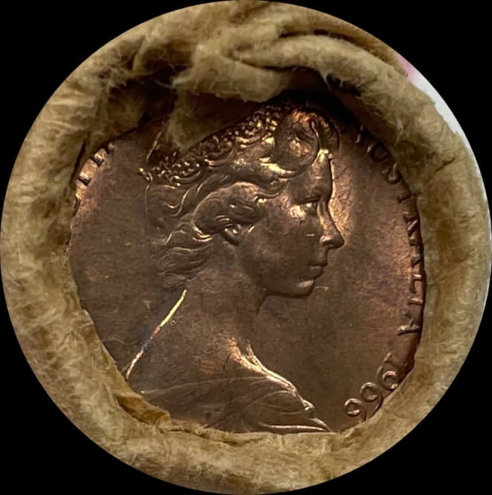 1966 One Cent RAM Mint Roll Heads Tails Taped product image