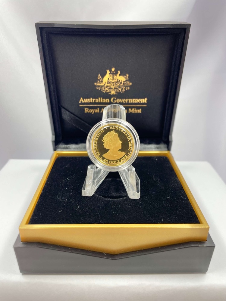 2020 25 Dollar Gold Proof Coin Kangaroo at Dawn product image