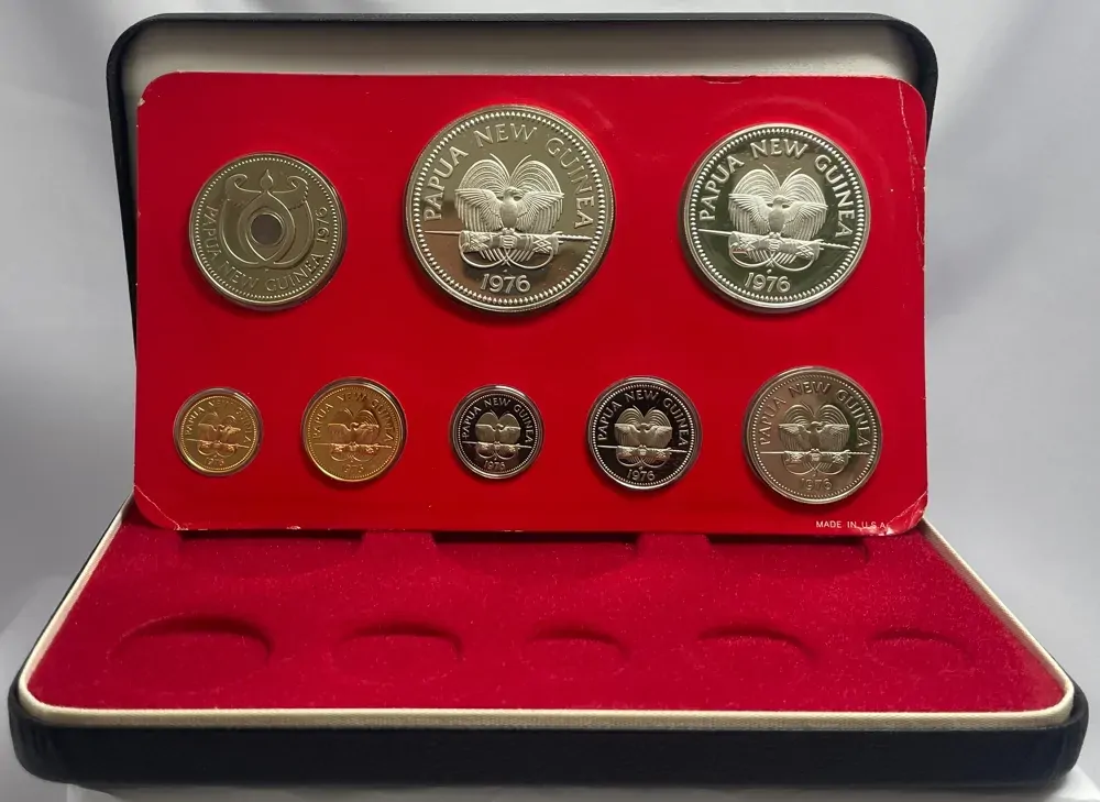 Papua New Guinea 1976 Proof Coin Set KM# PS2 product image