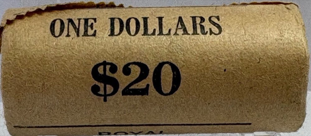 1985 One Dollar Coin Mint Roll Mob of Roos Heads/Tails product image