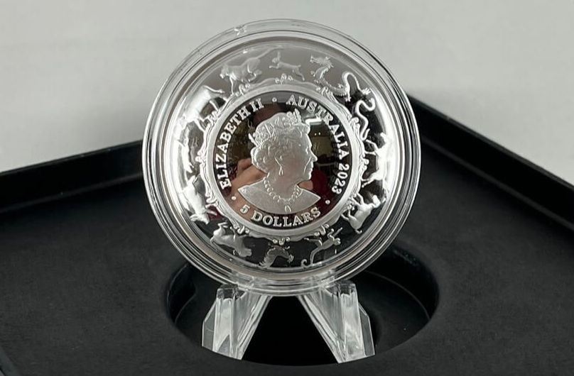 2023 Silver 5 Dollar Domed Proof Coin Lunar Rabbit product image