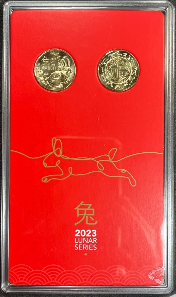 2023 1 Dollar 2 Coin Set Lunar Series - Rabbit product image