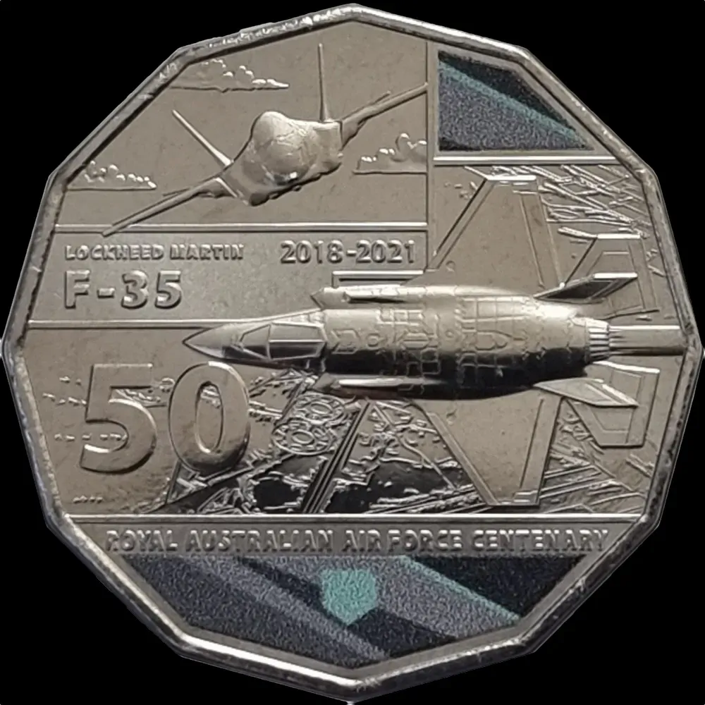 2021 50 Cent Uncirculated Coin Lockheed Martin F-35 Joint Strike Fighter Ex Set product image