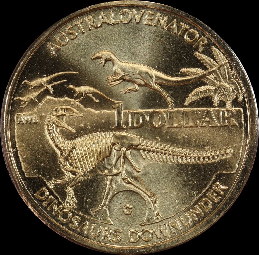 2022 Set of 5 1 Dollar Coins Dinosaurs Down Under product image