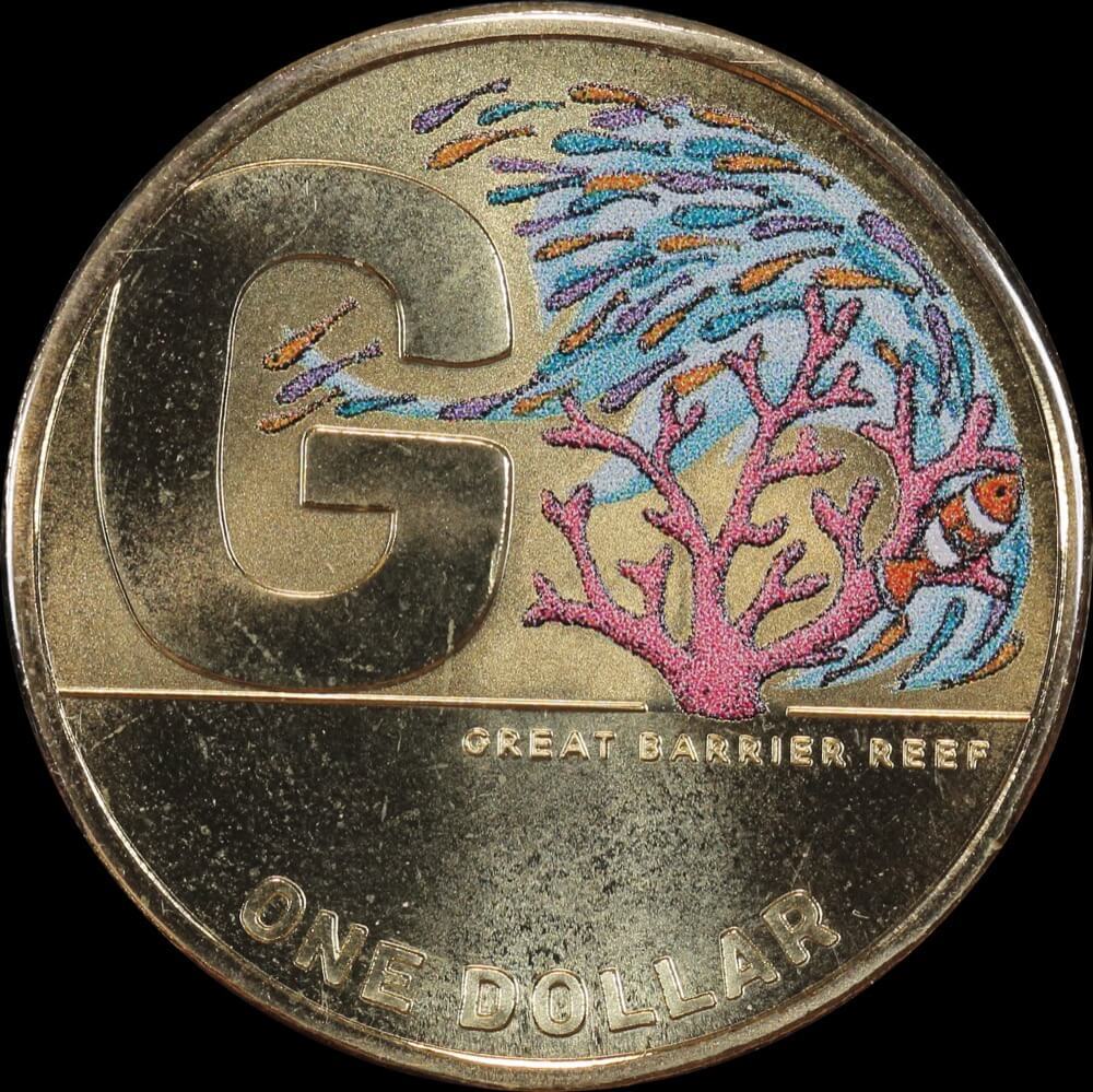 2021 1 Dollar PNC Great Barrier Reef Coloured G product image