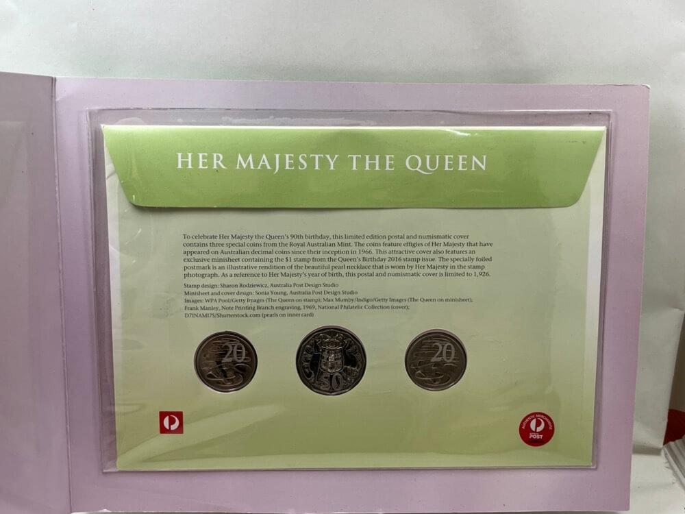 2016 Prestige 20c and 50c PNC QEII 90th Birthday product image