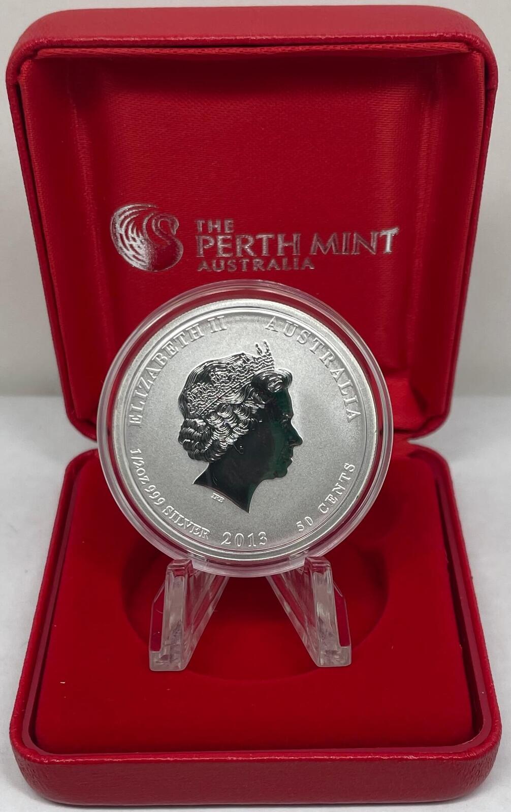 2013 Silver Lunar 1/2oz Coloured Coin - I Snake product image