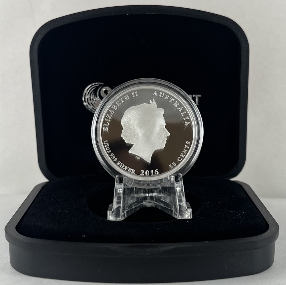 2016 Silver 1/2 Ounce Coloured Proof Coin Lunar Series II Monkey product image