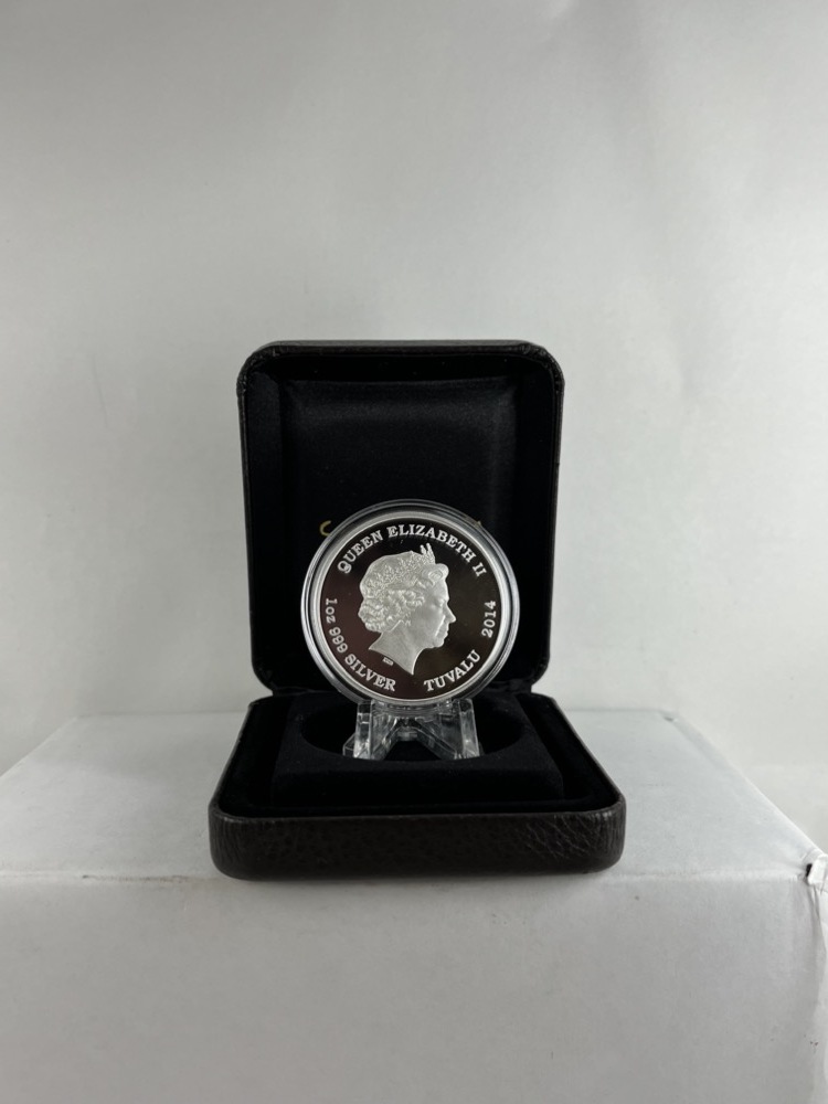 Tuvalu 2014 Silver 1 Dollar Proof Mythical Creatures - Dragon product image