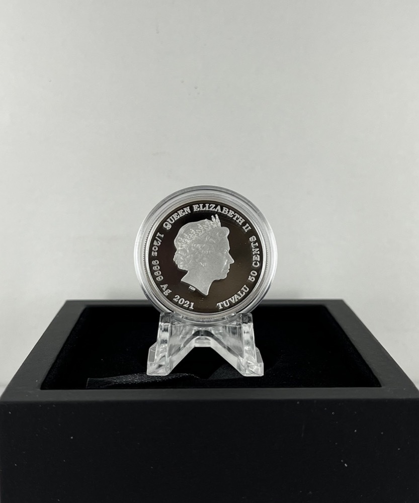 Tuvalu 2021 Silver 1/2oz Unc Lunar Year of the Ox Baby Coin product image