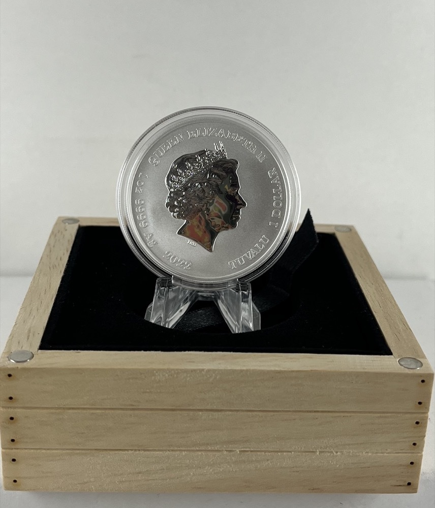 Tuvalu 2022 Silver $1 Coloured Coin John Wayne product image