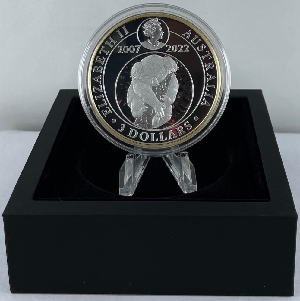 2022 Silver 3oz Gilded Proof Coin Sleepy Koala product image