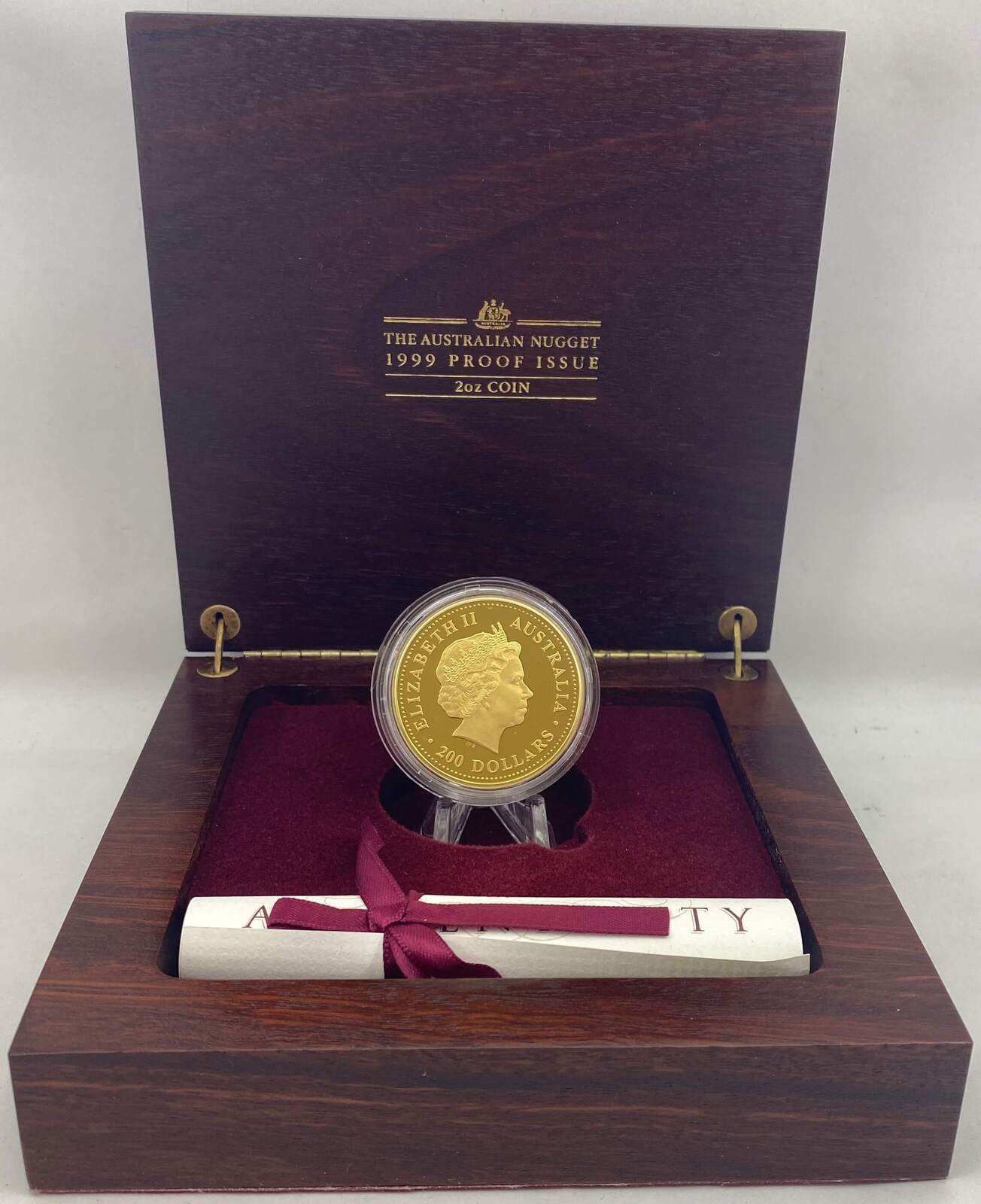 1999 Gold 2oz Proof Kangaroo Nugget Coin product image