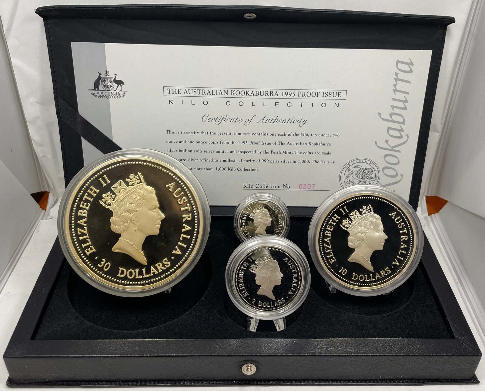 1995 Silver Proof Kookaburra Proof 4 Coin Set product image
