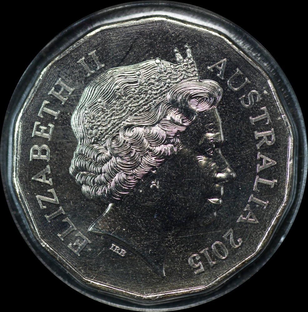 2015 50 Cent Tetradecagon Coin Lunar Year of the Goat product image