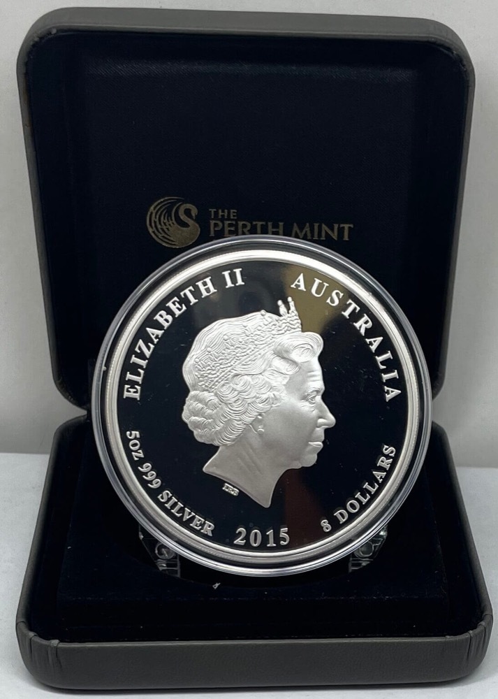 2015 Silver 5oz Proof Coin Lunar Year of the Goat product image