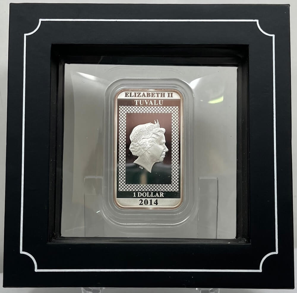 Tuvalu 2014 Silver 1oz Lenticular Coin Charlie Chaplin product image