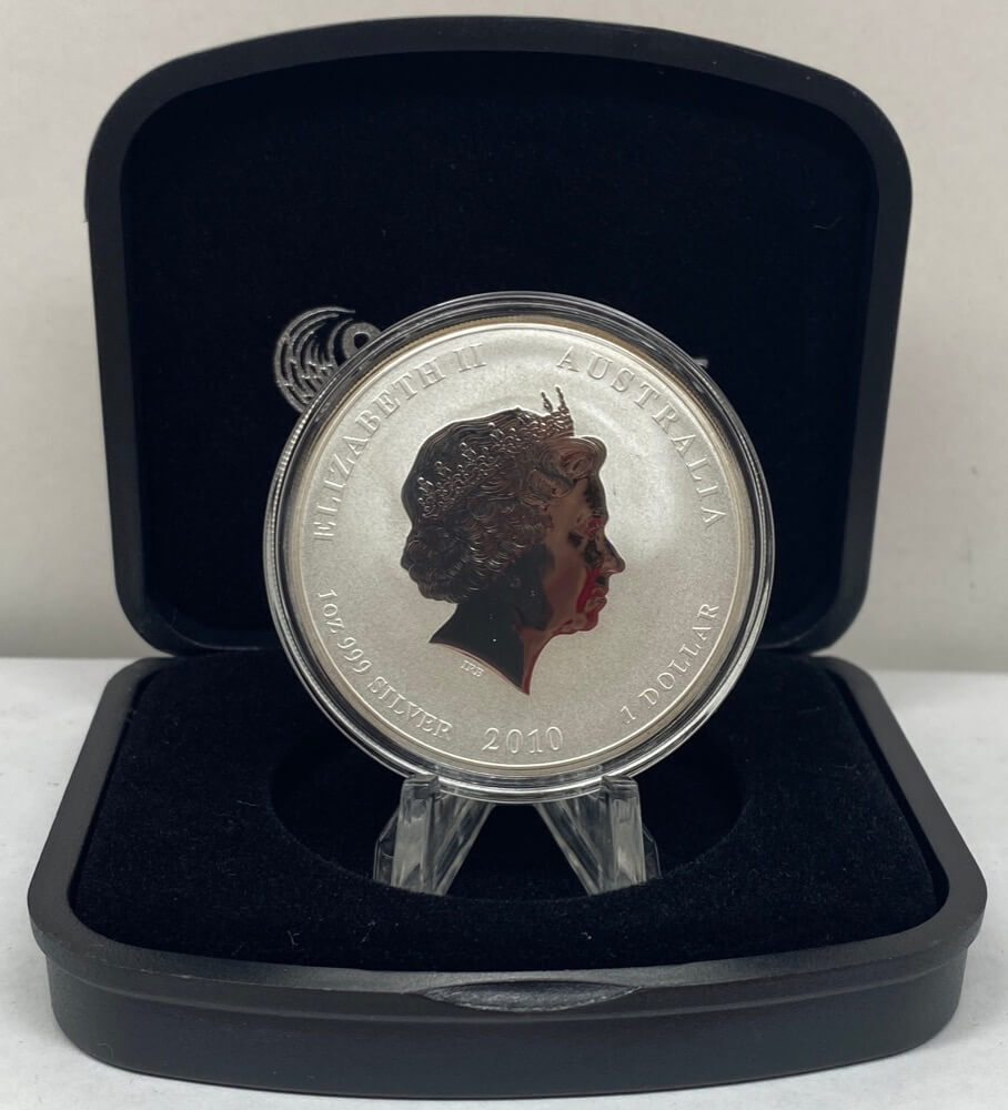 2010 Silver 1oz Gilded Coin Lunar Year of the Tiger product image