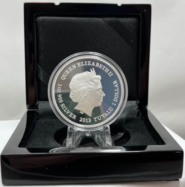 Tuvalu 2013 Silver 1oz Coin Frilled Neck Lizard  product image