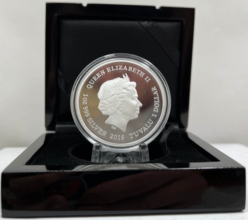 Tuvalu 2016 Silver 1 Ounce Proof Coin Goanna product image