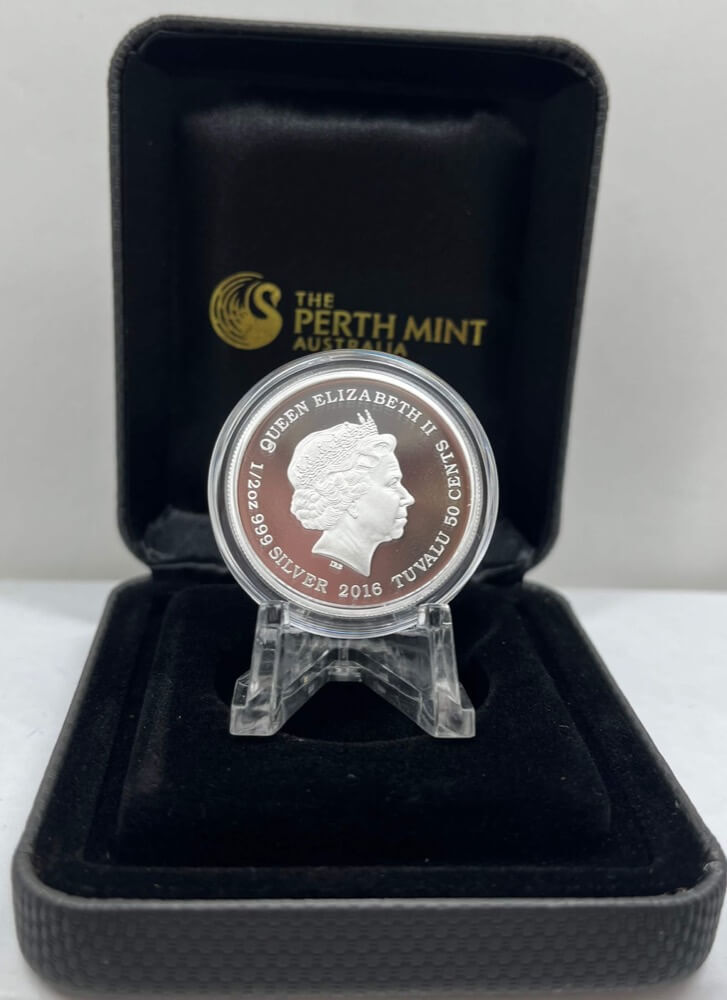 Tuvalu 2016 Silver 1/2oz Cubs Series Snow Leopard product image