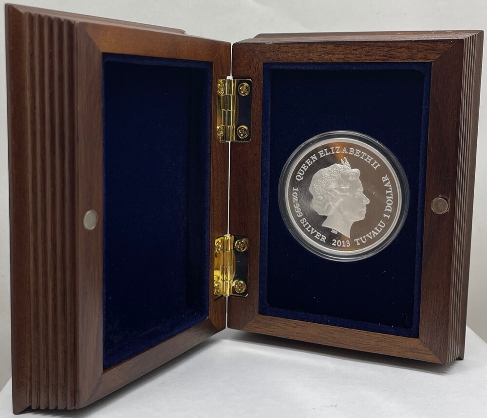 Tuvalu 2013 Silver 1oz Proof Ships That Never Sailed - The Demeter product image