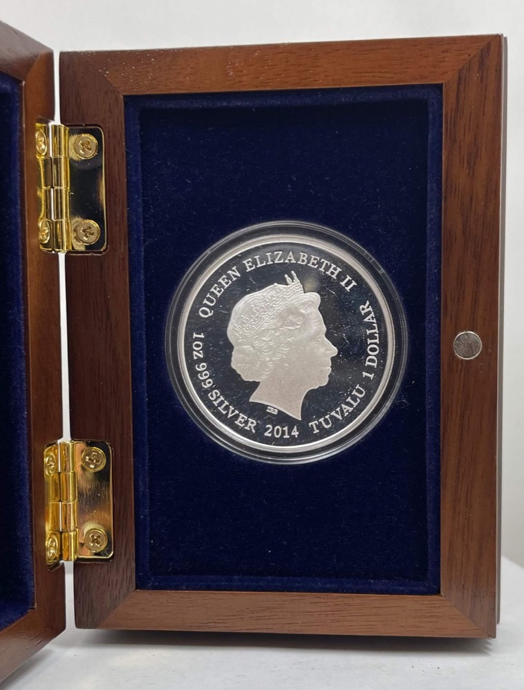 Tuvalu 2014 Silver 1oz Proof Ships That Never Sailed - Jolly Roger product image