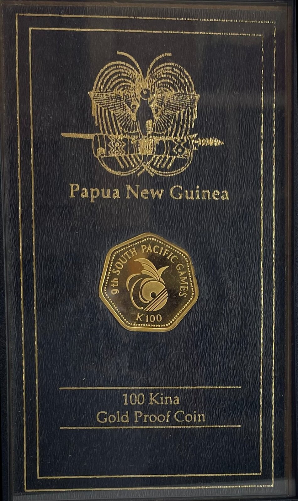 Papua New Guinea 1991 Gold Proof 100 Kina KM# 29 Butterfly product image