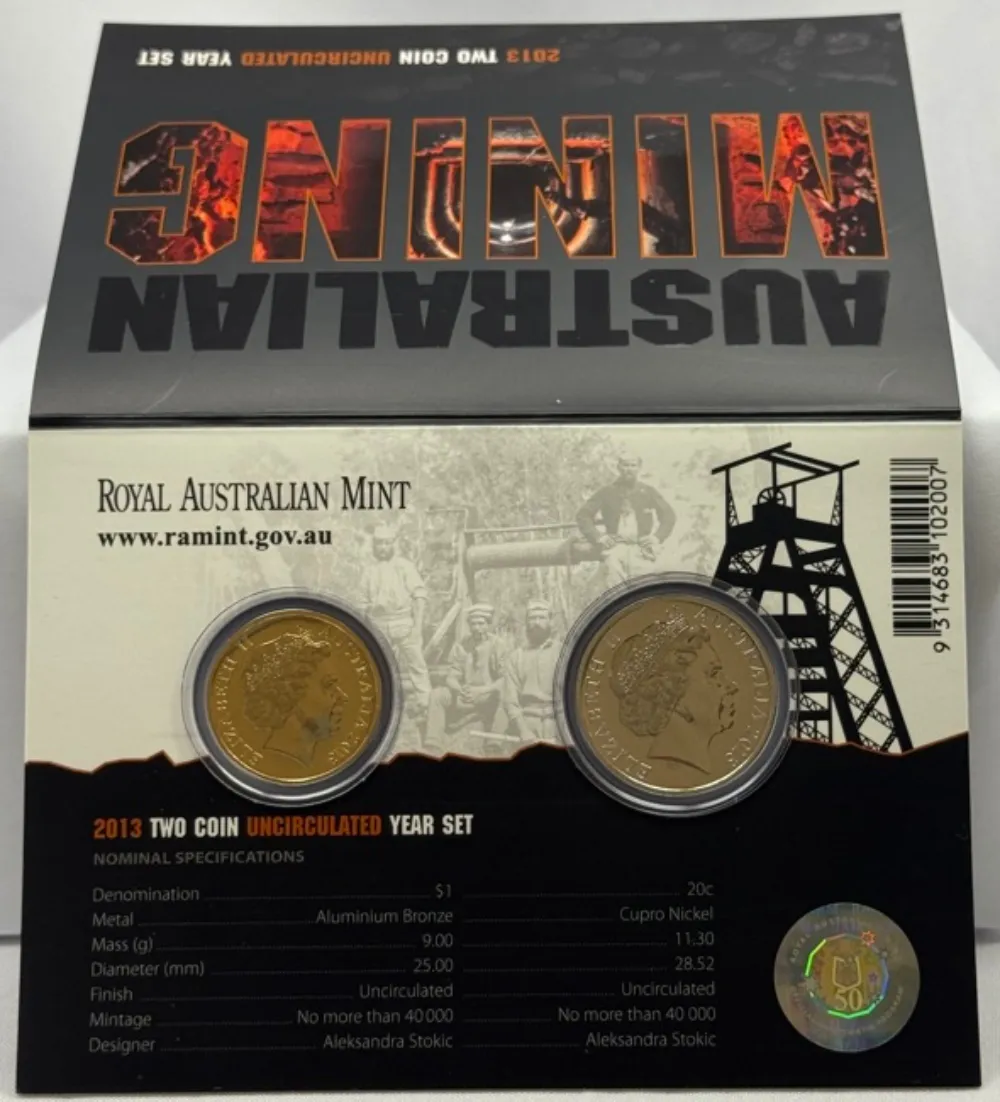 Australia 2013 2 Coin Mint Set - Australian Mining product image
