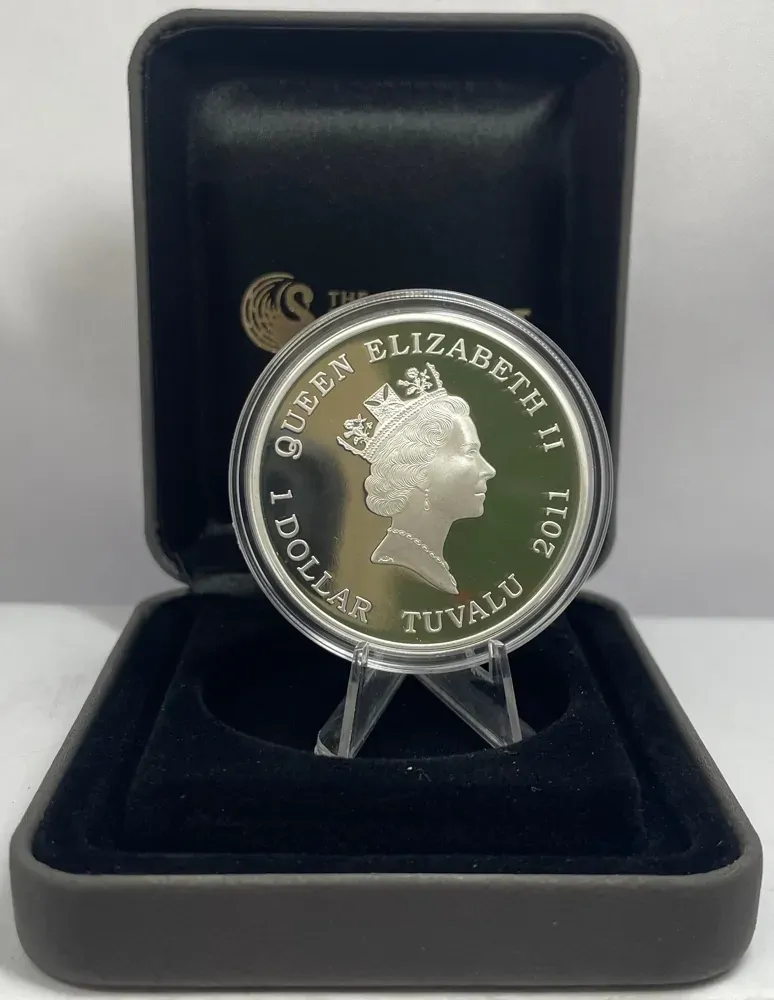 Tuvalu 2011 Silver 1 Dollar Proof Coin Ships That Changed the World Santa Maria product image