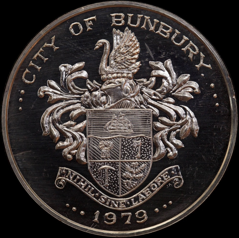 City of Bunbury Silver Medallion 1979 150 Years C#1979/34 product image