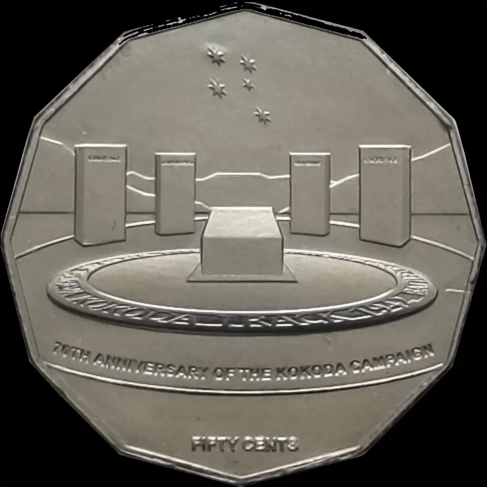 2012 50 Cent Uncirculated Coin 70th Anniversary of Kokoda Trail product image