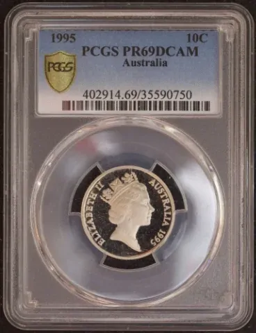 Australia 1995 10 Cents PCGS PR69DCAM product image