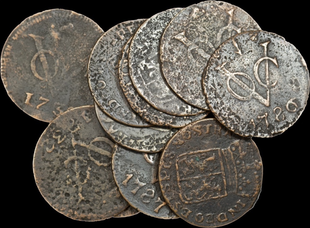 Netherlands 18th Century Accumulation of 25 Copper Coins Circulated product image
