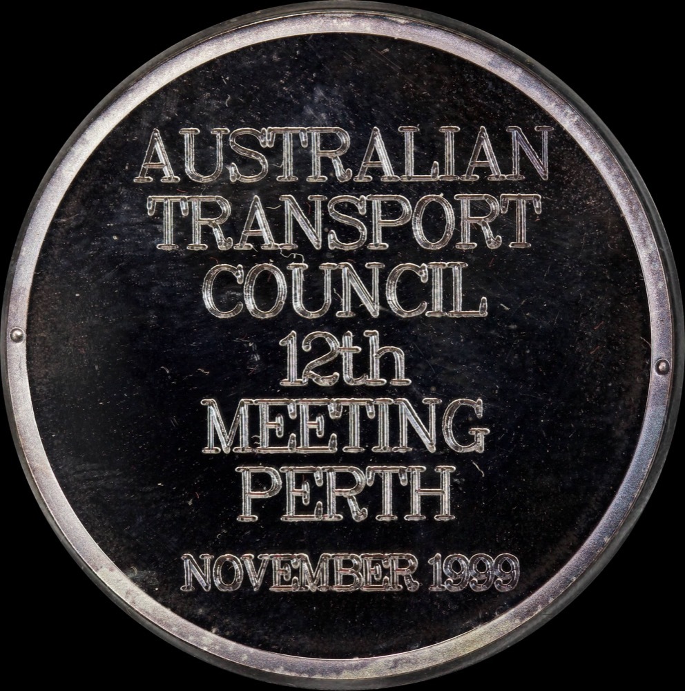 1999 Silver Medallion Perth Mint Centenary - Transport Council Meeting product image