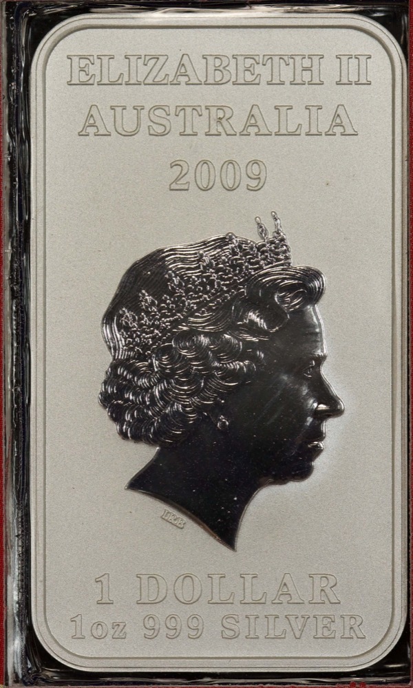 2009 Silver 1oz Coloured Rectangular Coin Fortune product image