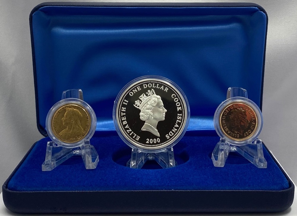 Cook Islands 2000 Gold Proof Queen Mother Soveriegn Set product image