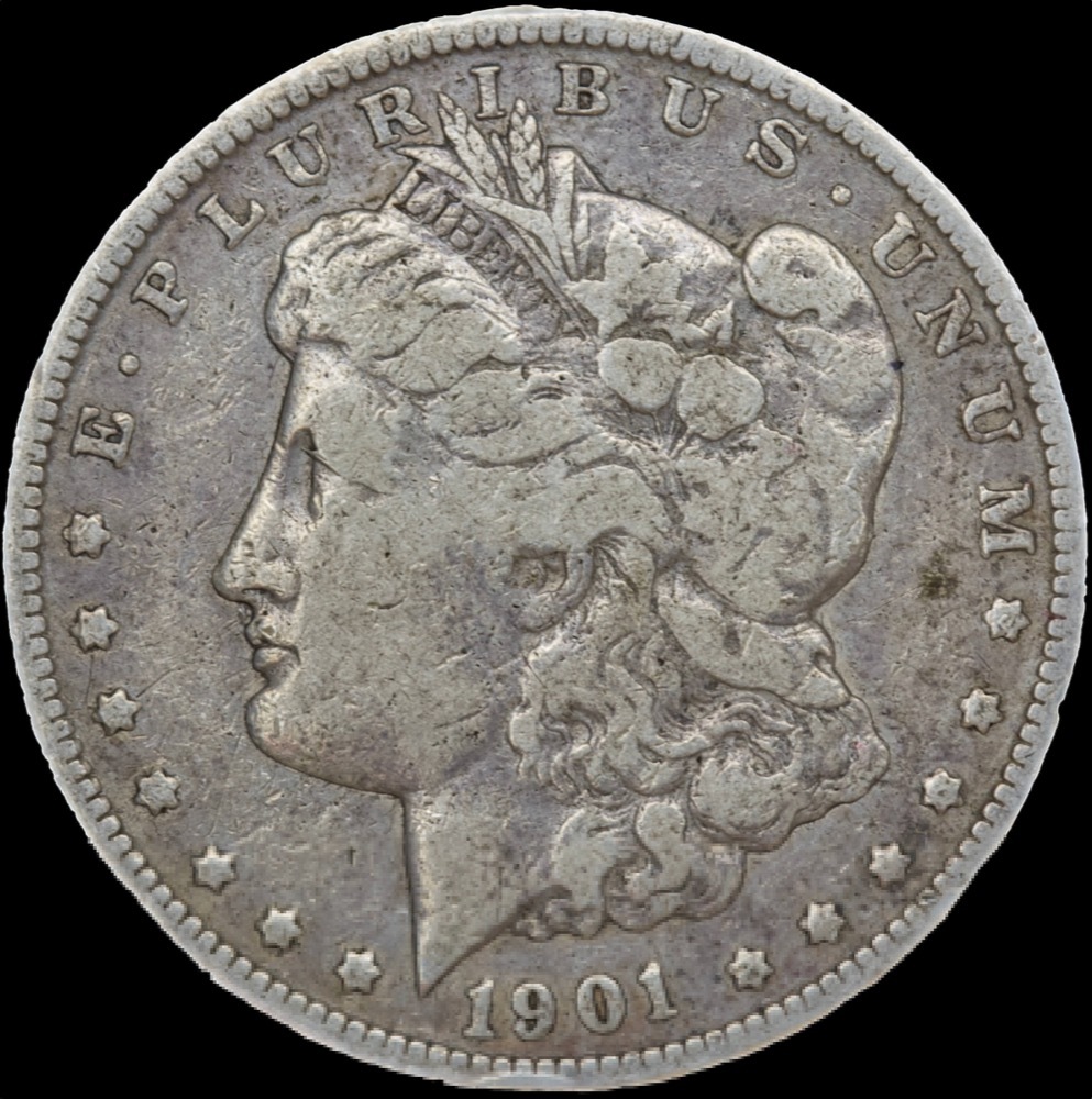 USA Bag of 10 Silver Morgan Dollar Coins Circulated product image